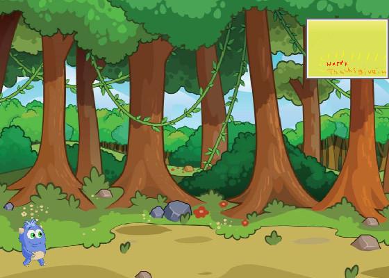 walking in the forist