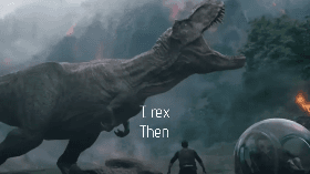 Dinosaurs now and then