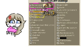 30 day oc challenge