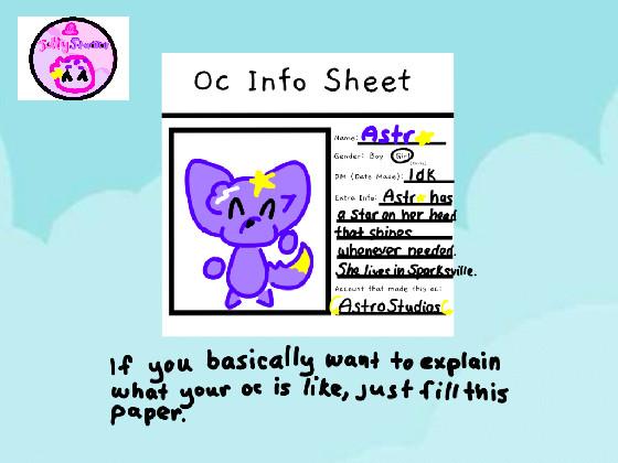 re:Oc Info Sheet Fill In