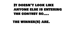 CONTEST WINNERS