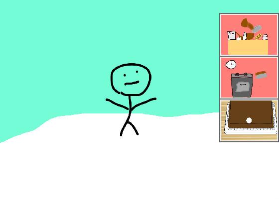 Bake a cake with stickman