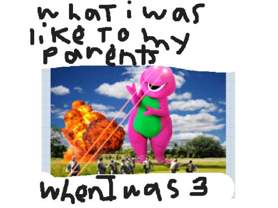 barneyzilla meme