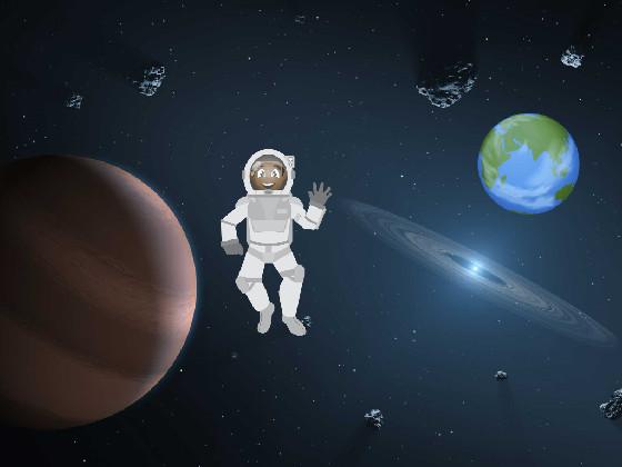 Astronaut Eyad and earth