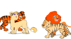 lion and tiger