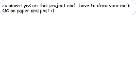 DRAWING MY COMMENTERS!!!