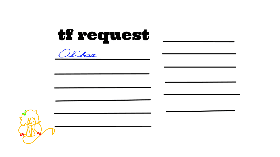 Re: tf request