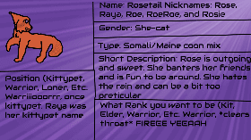 Warrior Cats Club-Rosetail