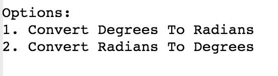 Radian and Degree Converter