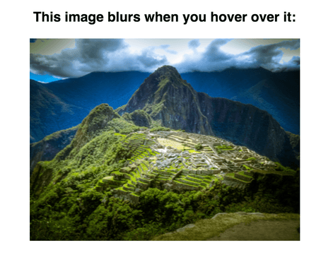 Blur Image Example