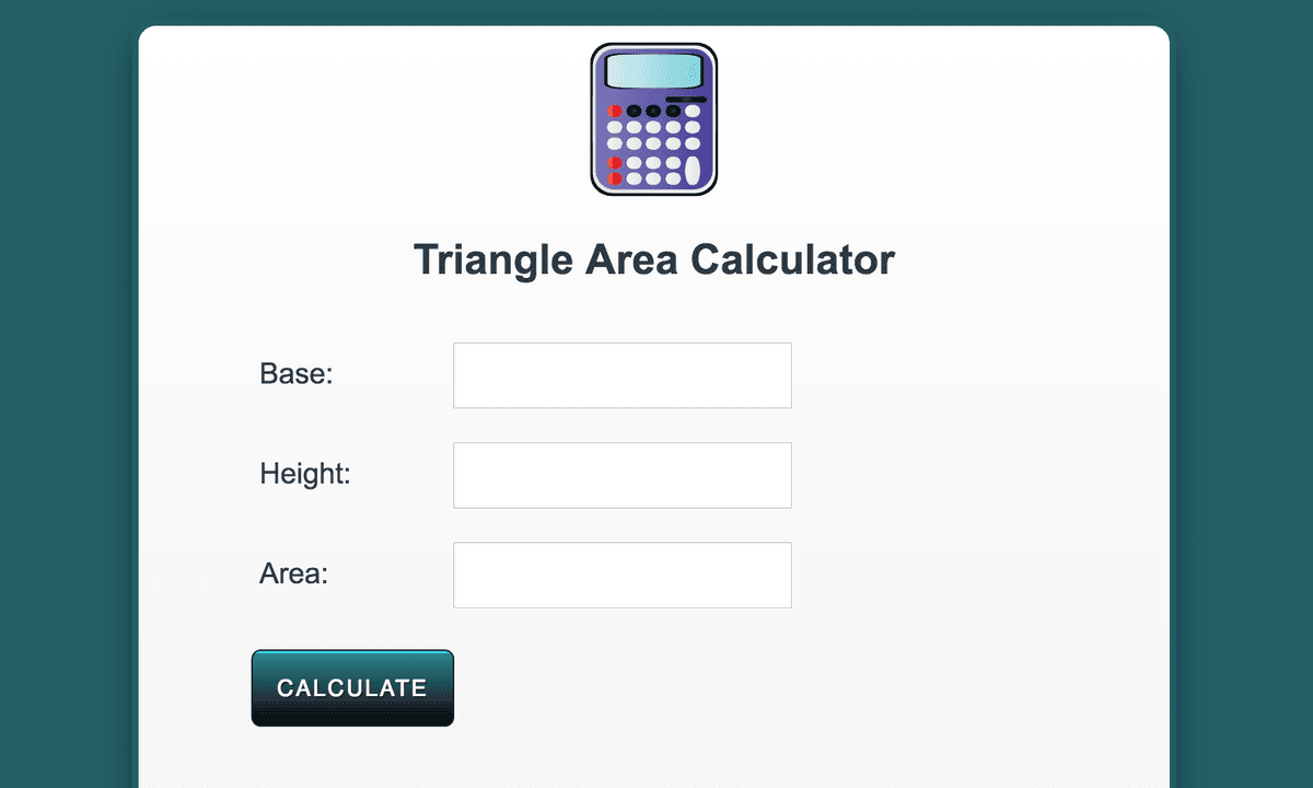calculator for area