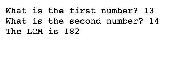 Least Common Multiple With 2 Digits