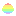 rainbow faded clay ball