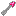 pink with iron arrow