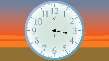 Tick tock tick tock analog clock