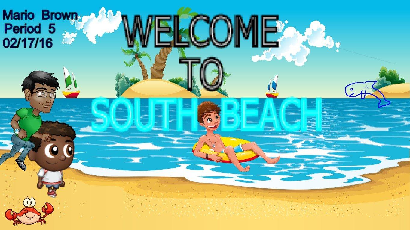 South Beach postcard