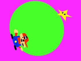 what mario sees when he gets the star 1