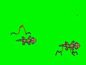 Slow lizard vs Ants 2
