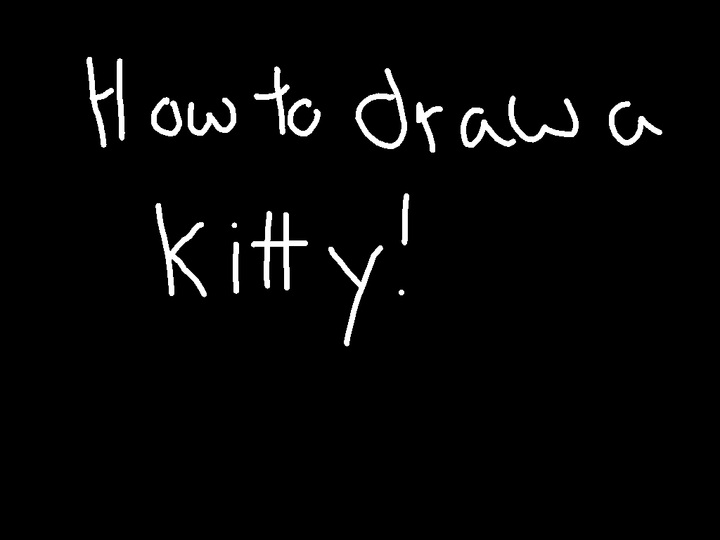 Learn To Draw a Kitty!