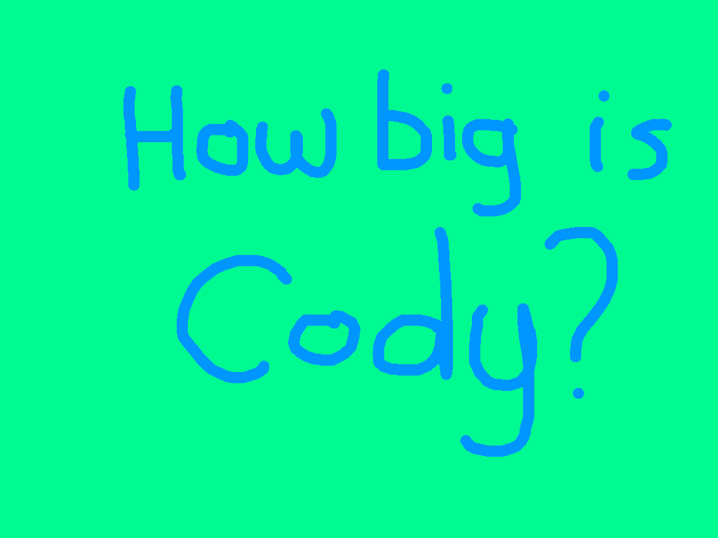How Big Is Codey??? 1
