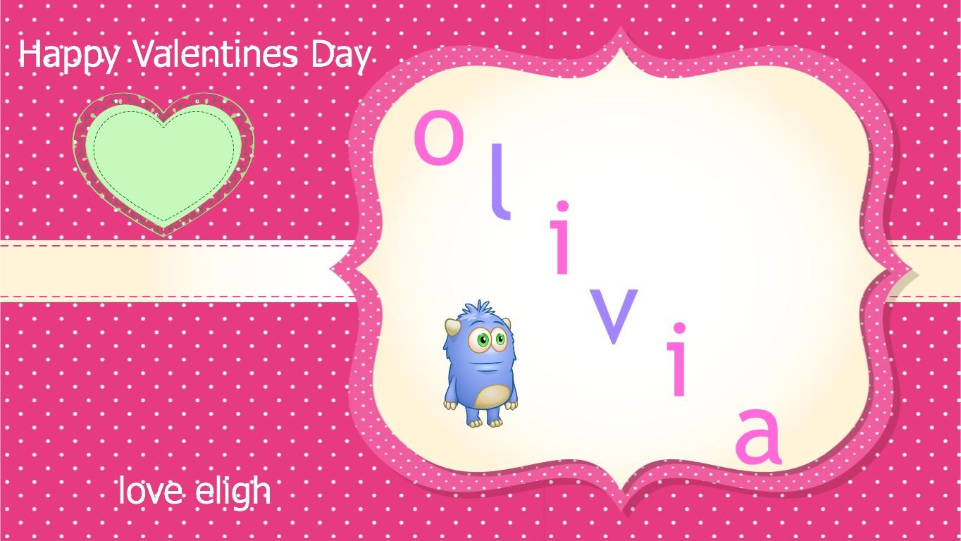 card for olivia