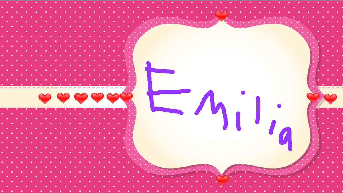 Valentine's Card for EMILIA