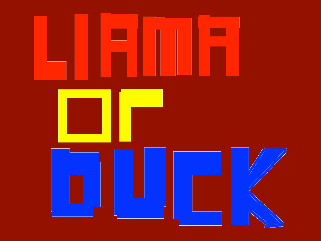 Llama or Duck? 1 - copy