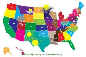 USA Weather map