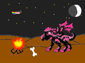 Nyan cat + pink dragon?