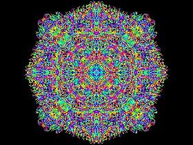 Rainbow Kaleidoscope Mandala Draw