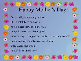 Mother's Day Mad Libs 3