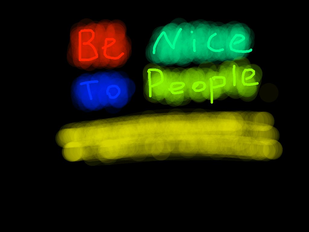 Don't be mean to people