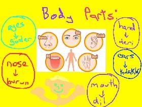 body parts with turkish