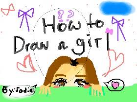 How to draw girl👩🏼 1
