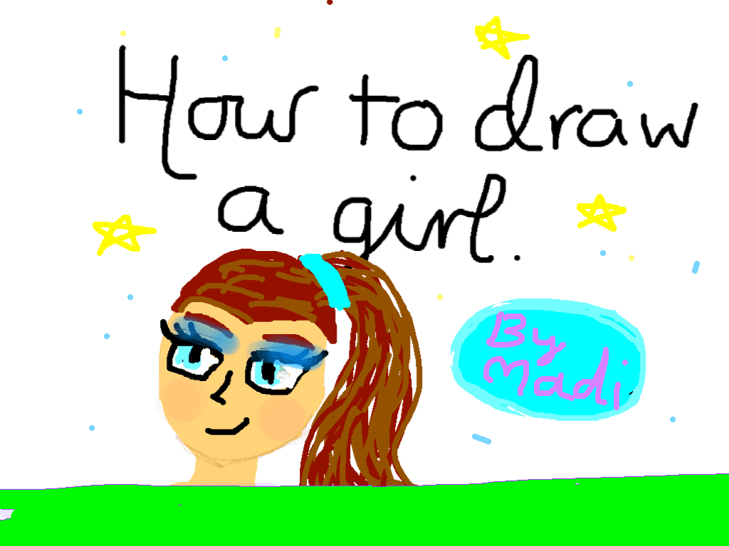 How to draw a girl!