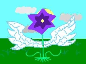 Purple Angel Flower