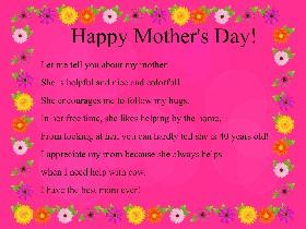 Mother's Day Mad Poem 1