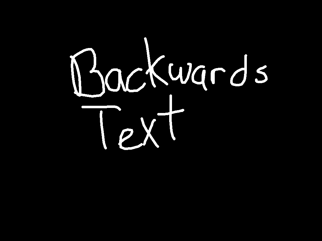 Backwards Text