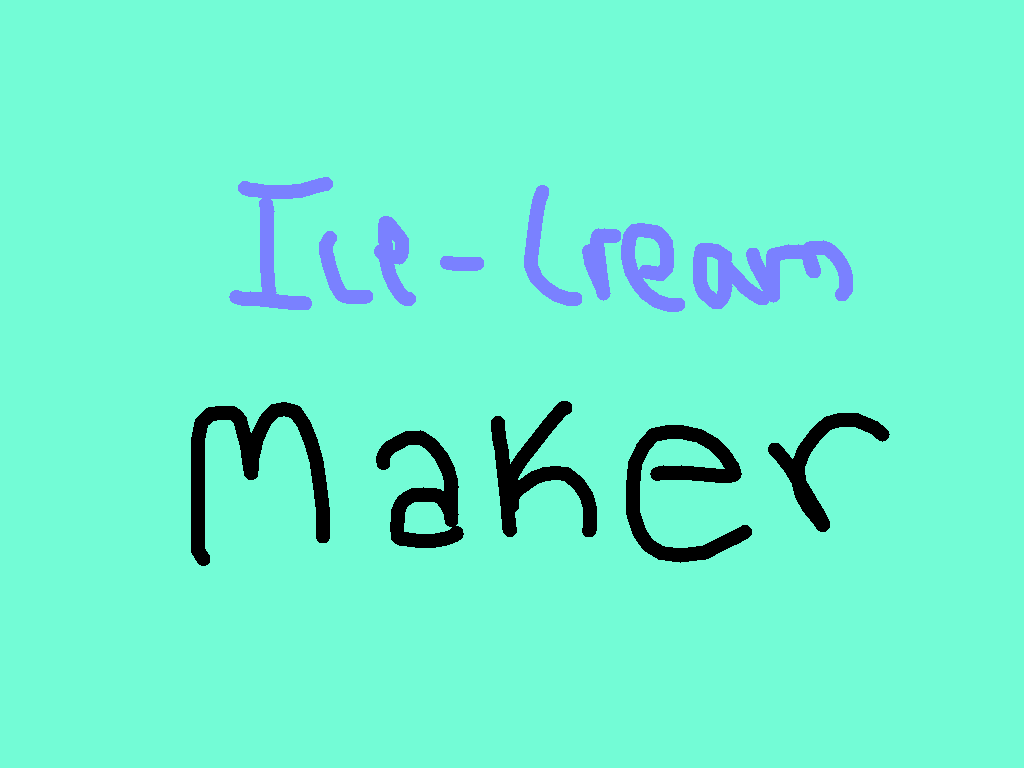 Ice Cream Maker!!