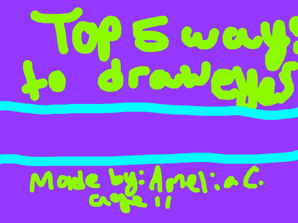 Top 5 ways to draw eyes