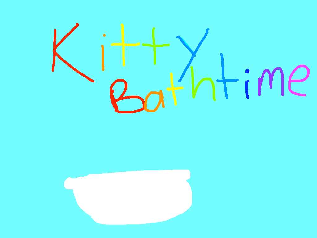 kitty bathtime