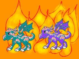 Flamey death dragons