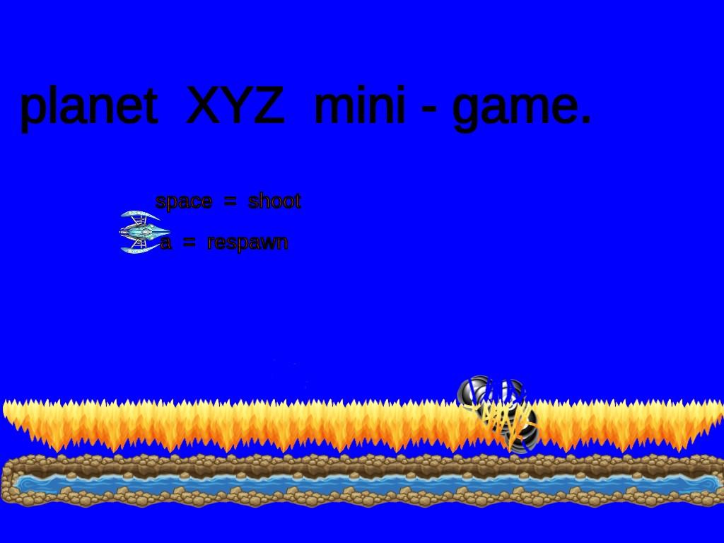 planet XYZ mini - game