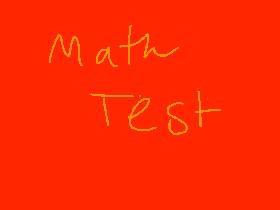 Math test Unit 1 L1