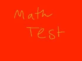 Math test Unit 1 L1