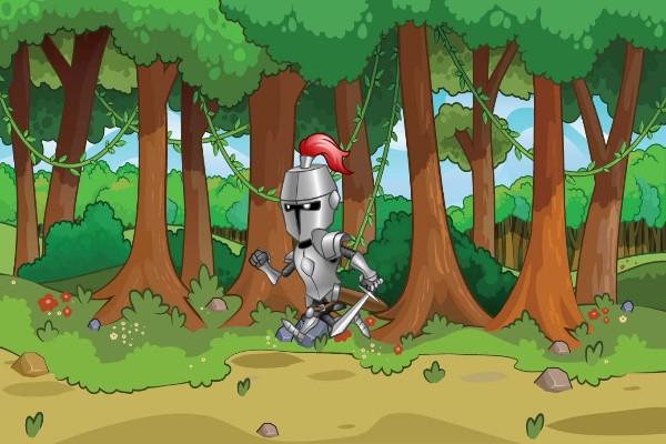 Knight in Forest