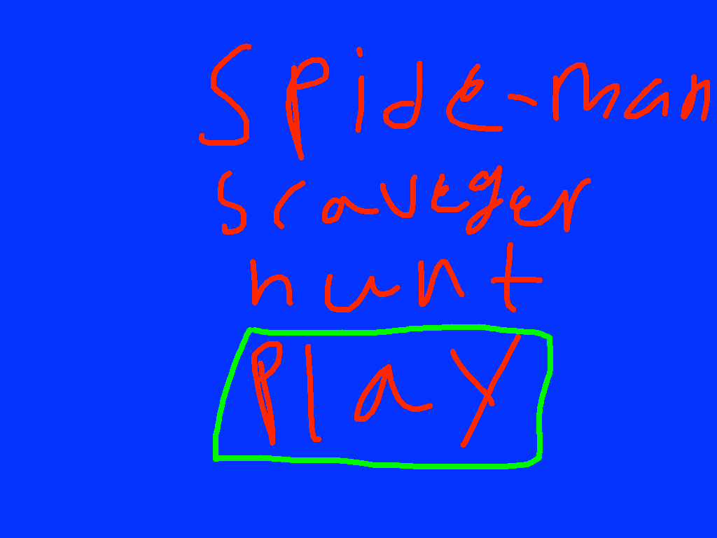 spidermman scaveger hunt