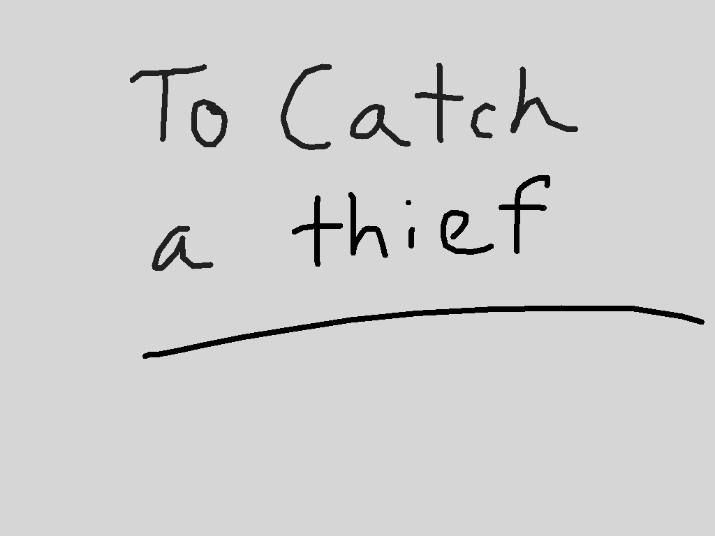 Catch a thief 🤔