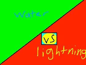 water vs lightning