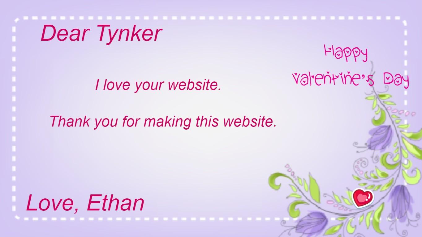 Valentine&#039;s Day card for Tynker